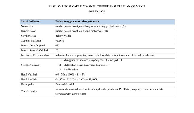 INDIKATOR MUTU 2026
